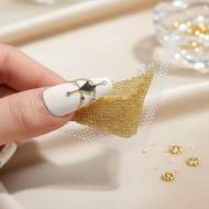 Golden Micro Caviar Beads 10g Bag – Stainless Steel for Nail Art & DIY Manicure Decor  Manik Telur I