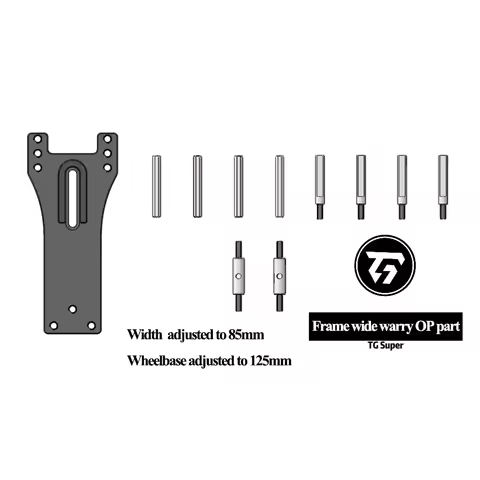 Wide array kit for TG2 TGS TG Super RACING RWD Rear-drive Drift Racing RC Car Frame