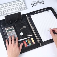 A a4 Business Portable Zipper Folder Briefcase Wholesale Mobile Phone Holder Multifunctional Leather