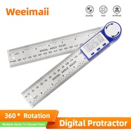 【Big-promotion】 Digital Protractor Digital Angle Ruler Metric Goniometer Degree Stainless Steel Righ