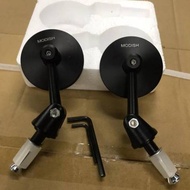 SIDE MIRROR / MIRROR HANDLEBAR MIRROR BAR END MIRROR ROUND MIRROR universal N-max LEXA - Aerox bicyc