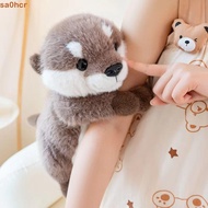 SA0HCR Brown Otter Plush Toy, PP Cotton Lifelike Chubby Otter Stuffed Animal Dolls, Creative Soft Co
