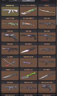 Valorant 港服多限定 多刀皮 頂級skin帳號 價錢可議