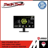 MAG 272URDF E16 27" UHD 160HZ FHD 320HZ HDR400 AI GAMING MONITOR