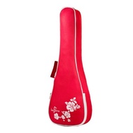 21吋烏克麗麗袋 扶桑花琴袋 紅色 Flora Ukulele Bag