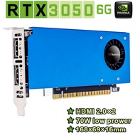 SRhonyra Geforce RTX 3050 6GB Low Profile GraphicsGDDR5 96 Bits PCIe 3.0 X16 SFF Graphics Card Dual 