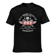 Good Quality Bsa Vintage Motorcycles Birmingham Motorbike Authorized Pure Cotton Mens T-Shirt