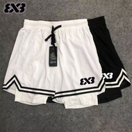 3V3 American Basketball Shorts Men's Quick-Drying Mesh Breathable Running Quarter Pants Training Spo