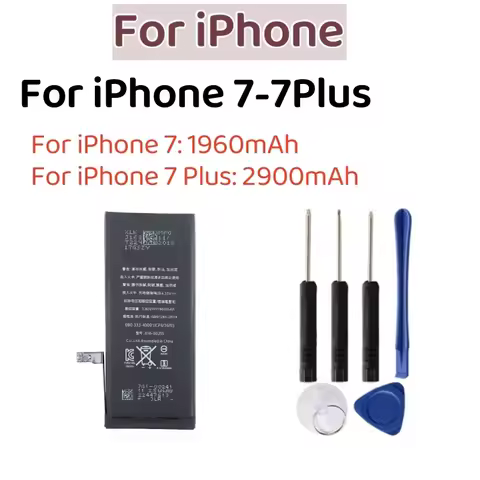 A1660 A1778 A1784 Replacement Li‑polymer Battery for iPhone 7 7 Plus Mobile Phone Spare Part +Tools