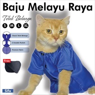 Baju Melayu Raya Kucing Teluk Belanga (Cat Photoshoot Prop Costume Raya)