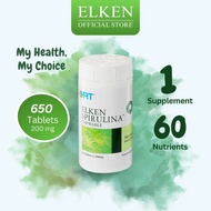Kedai Rai Elken - Spirulina Tablets – 650 Tablets (200mg) - Vegan Friendly, 100% Organic, Halal Cert