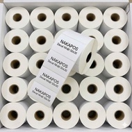 [BOX OF 100 ROLLS] MILK TEA STAMP PRINTING PAPER FOR CUP 50x30mm 5x3 5*3 30x50 30*50 THERMAL DECAL 5