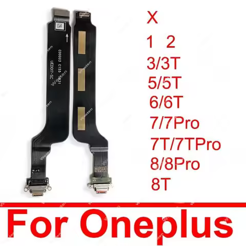 USB Charging Flex Cable For Oneplus 1 2 X 3 3T 5 5T 6 6T 7 7T 8 8T Pro USB Charger Port Connector Fl