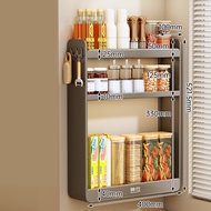LZD Hole-free kitchen wall-mounted storage rack Multifunctional wall-mounted spice rack to store bot