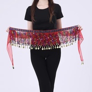 Belly Dance Belt Gemerlap Ikat Pinggang Belly Dance Coin Scarf Belly Dance Selendang Tari Perut
