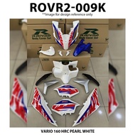 Body Cover Set Rapido Honda Vario 160 HRC PEARL WHITE Accessories Motor Vario160 Scooter