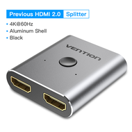Vention HDMI Splitter Bi-Direction HDMI Switcher 4K HDMI Switch 1x2/2x1 Adapter 2 in 1 out Converter For PS4 PS3 Laptop Display Projector HDMI 2.0 Extension Port Switcher HDMI 1 in 2 out HUB
