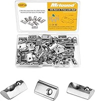 M5 in Spring Loaded T Nut 100pcs M5x0.8mm Half Round Roll T-Nuts Carbon Steel Nickel Plated for 20x2