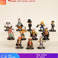 【免运费】12Pcs/Set Japan Anime One Piece Q Version Luffy Shanks Clown Buggy Gekko Moria Rob Lucci PVC Ac
