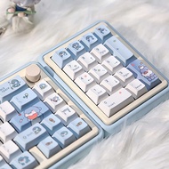 131Keys PBT Key Caps Cute Shark Theme Cubed Keycap Customized DIY English Key Caps Kit Para sa 61/6