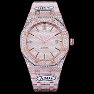 New Arrival High-End Love Oak Series 15400 Luxury Full Diamond Automatic Mechanical Gypsophila Water