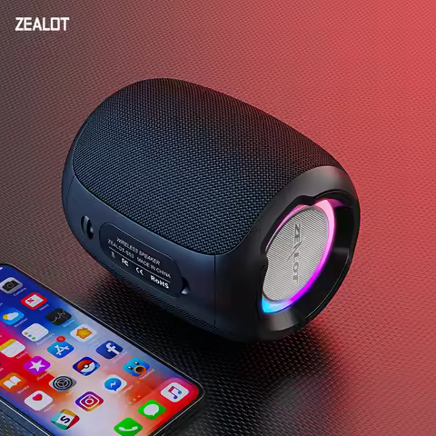 ZEALOT-S53 Portable Bluetooth Speaker 10 hours 10w super loud sound bluetooth speaker IPX6 waterproo
