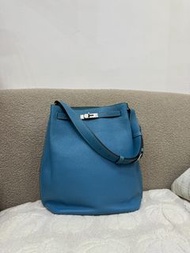 [Pre-owned] Hermes So Kelly 26 Blue Jean Togo Stamp Square P Shoulder Bag