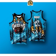 (juxian)MEMPHIS GRIZZLIES MORANT JERSEY FULL SUBLIMATION