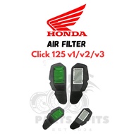 HONDA AIR CLEANER FILTER CLICK 125 V1/V2/V3