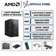 Just It Desk Mini X600W Mini PC Package (5 8500G/8600G/7 8700G/8GB & 16GB RAM)