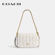 COACH กระเป๋าสะพายข้างผู้หญิงรุ่น Quinn Bag With Quilting CY663 IMCHK สีขาว White One