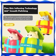 【PINK/GREEN】Push Slide Vehicle Toy Inertia Toy Car for Kids Fun Cartoon Kitten Inertia Toy Car No Ba