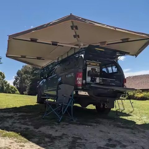 270 Car Roof Awning Tent for Sun Protection 360 Degree Awning Outdoor Travelling Modern Novel Design