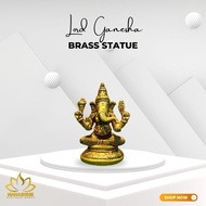 Lord Ganesha Brass Statue | Hindu God Ganesh Idol | Pooja Home Altar Décor | Car Dashboard Idol