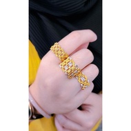 💋 COP 916 CINCIN PERSIS ORI GRAD AAA 💋 cincin rolex viral emas sadur kekuningan indo - Free gift