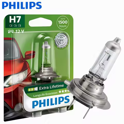 Philips H7 12V 55W LongLife EcoVision Car Original Halogen Headlight 1500h Auto Lamp Genuine ECE PX2