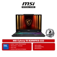 MSI Cyborg 15 B2RWFKG-222 15.6'' FHD Gaming Laptop ( Core 7 240H, 16GB, 1TB SSD, RTX5060 8GB, W11 )
