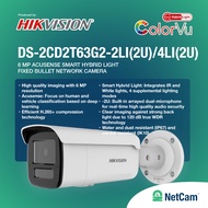 HIKVISION OUTDOOR IP CCTV DS-2CD2T63G2-2LI(2U)/4LI(2U) 6MP COLOR HYBRID NETWORK AUDIO CAMERA 2.8MM-4