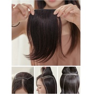 HAIR CLIP VOLUMER WIG WOMEN'S WIG HAIR CLIP-ON BANGS 01 FIBER HUMAN HAIR/ REAL HUMAN HAIR/