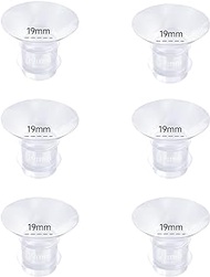 Aulecoo 6pcs Flange Insert 19mm,Compatible with Momcozy S12/S12pro/S9/S9pro/TSRETE/Spectra/Medela 24mm Breast Pump Shields/Flanges,Reduce 24mm Tunnel Down to 19mm