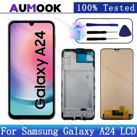 AMOLED For Samsung A24 A245 LCD Display Touch Screen Assembly Digitizer For Samsung A24 4G LCD A245F