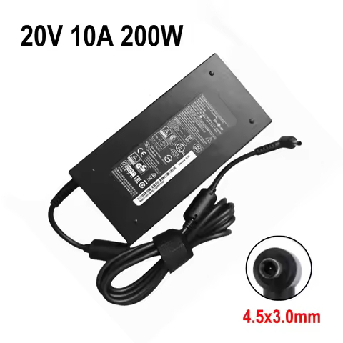 For Chicony 20V 10A 200W A15-200P1A A21-200P2B A200A022P Laptop AC Adapter for MSI KATANA 15 B12VEK 