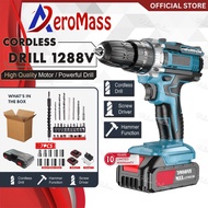 AeroMass Cordless Drill Cordless Impact Screwdriver Drill Hammer Drill Set Hand Drill Impact Drill Machine 电钻