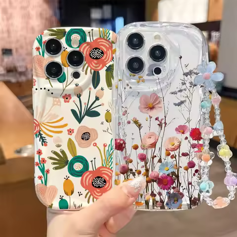 Bracelet Chain Phone Case For VIVO V60 V50 V40 Lite V30 V30E V29E V27E V25E V23E V21E V27 V25 V23 V2