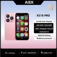 New XS18 Pro 3.0" Mini 3G Smartphone 2GB RAM 16GB ROM Android 9.0 Quad Core 900mAh Face recognition 