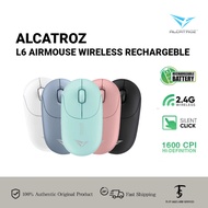 🔥Ready Stock🔥Alcatroz Airmouse L6 Wireless and Rechargeable Silent Mouse / FREE BATTERY
