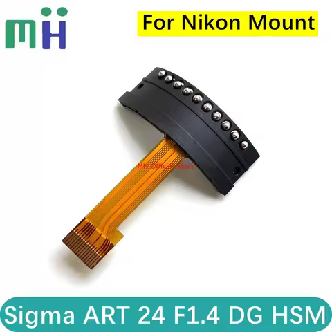 NEW For Sigma ART 24mm F1.4 DG HSM (For Nikon Mount) Lens Contact Point Part Rear Connect Flex Cable