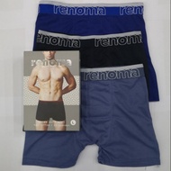 Ready stock..​Boxer 3pcs in 1box (renoma putih) Hotttt itemmm..