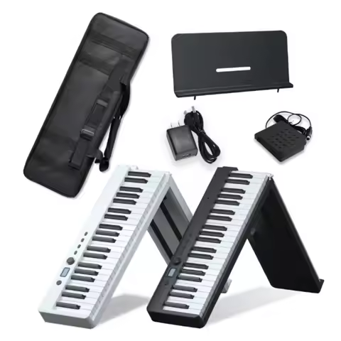 Folding Piano, Portable 88-Key Folding Digital Piano, Modular Piano, Hand-Rolled Digital Piano, Musi