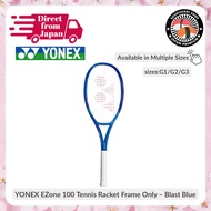 [YONEX] E-Zone 100 Tennis Racket Frame – Blast Blue (G1/G2/G3) - Direct From JAPAN
